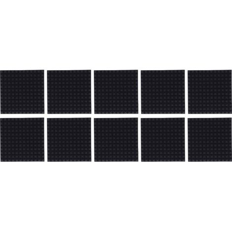 Lot de 10 panneaux d\'insonorisation haute densité pour studio d\'enregistrement (1/5)