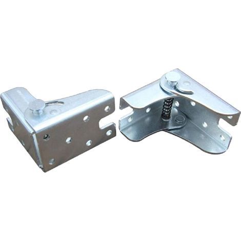 Support pliant autobloquant pour pieds pliants, plan de travail pliant, table de cuisine pliante (2 argent) (1/5)