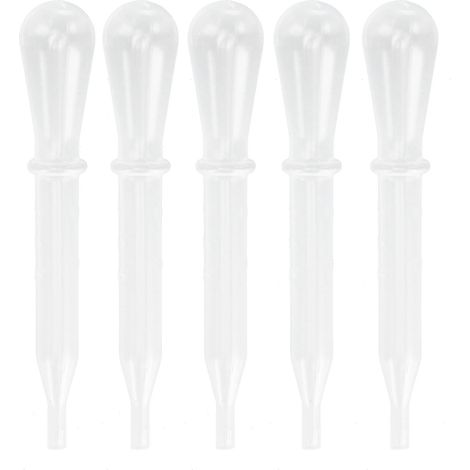 Packung mit 100 Dosierpipetten à 1,5 ml für Flüssigkeitstransfer und Airbrush-Malerei, Künstlerzubehör (1/5)