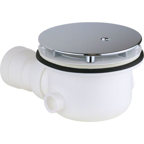 Piletta di scarico sifonata per piatti doccia foro Ø 90 mm con tappo copriforo in ABS cromo CGS ST6590.01NS45 Cromo (1/5)