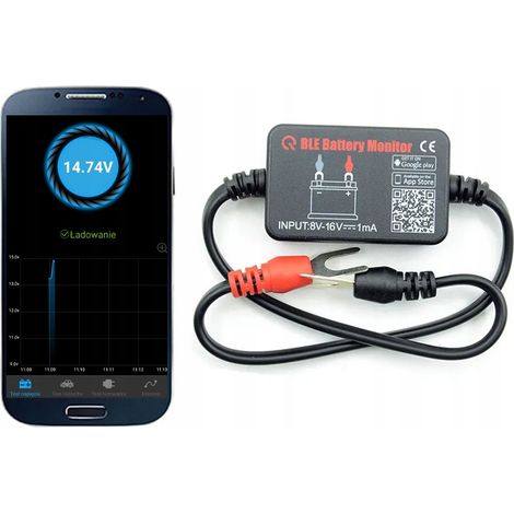 12V-Batterietester-App (Polnisches Menü) (1/5)