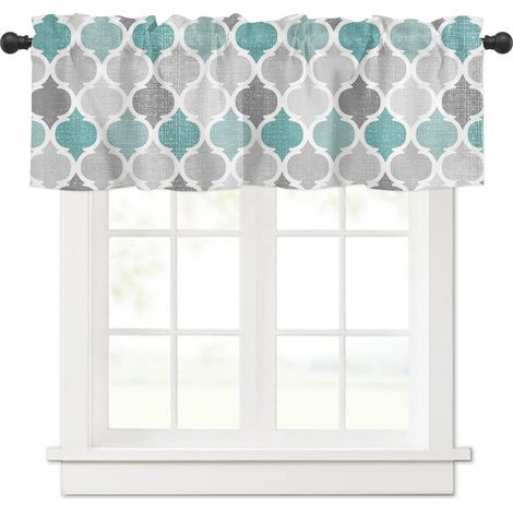 Store Valance Short Curtain 137x45cm - Modern Printed Window Top Decoration, Blackout (1/5)
