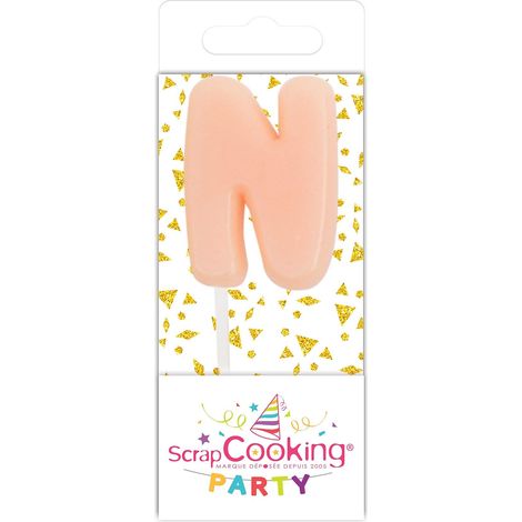 Mini Bougie Orange pour Gâteau d'anniversaire H3,5 cm en Paraffine