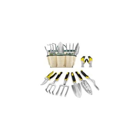 Ensemble d'outils de Jardinage Outils de Jardinage 8 pièces avec Sac de Jardin Gants de Toilettage de Jardin Outillage de Jardin avec Sécateur Pelle Râteau Kits de Jardinage pour l'entretien du Jardin (1/5)