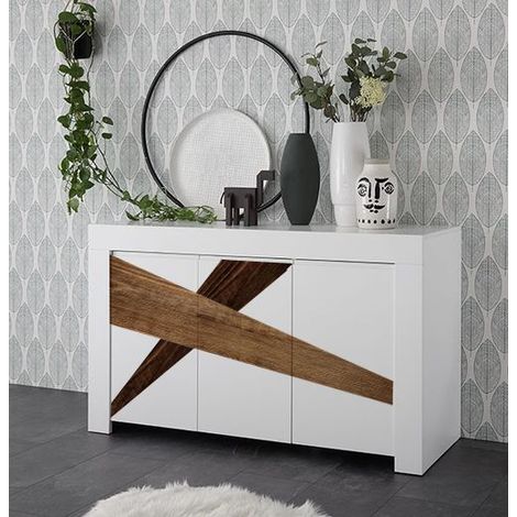 Madia 3 ante linea Clear in Bianco Opaco con serigrafia (1/4)