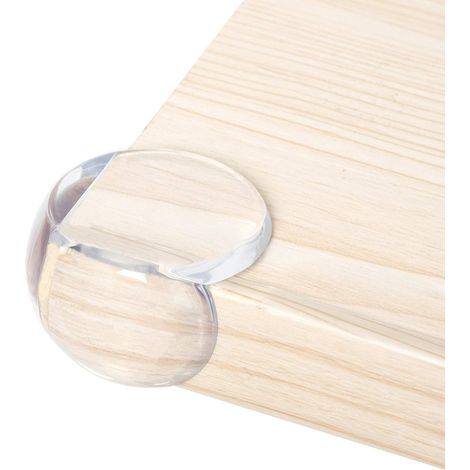 Protections d'angle, protections pour bords de table, protections transparentes avec adhésif puissant pour une fixation optimale. Idéales pour les coins de table et de meubles. Lot de 8 protections po (1/5)