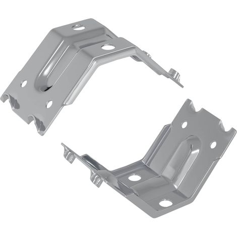 Bracket 2 pcs Zinc-coated 106 x 55 x 1.5mm Steel vidaXL