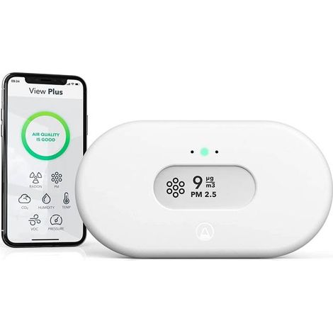 Capteur connecté de qualité d'air VIEW PLUS Airthings, Découvrez notre Capteur connecté de qualité d'air VIEW PLUS. , Compatible avec : ,