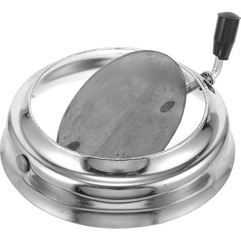 Chapeau métallique pour conduit de cheminée, compatible avec une base carrée de contrôle de ventilation de cheminée de 11 cm, vendu à l'unité. (1/5)