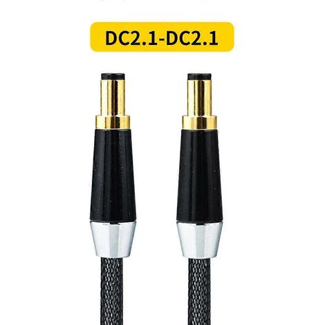 Câble d'alimentation aviation DC 2.1/2.5 vers prise audio DC 2.1, longueur 0.75m (1/4)