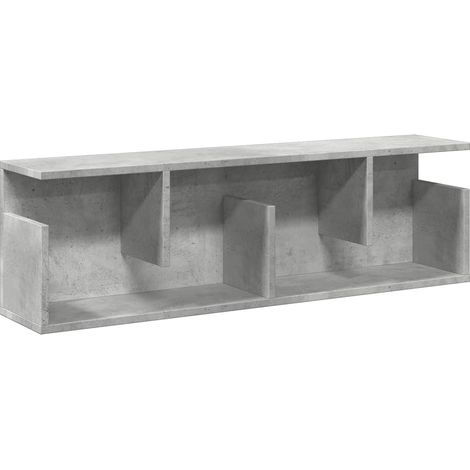 Maison Exclusive - Mobile a Parete 100x20x30cm Grigio Cemento in Legno Multistrato