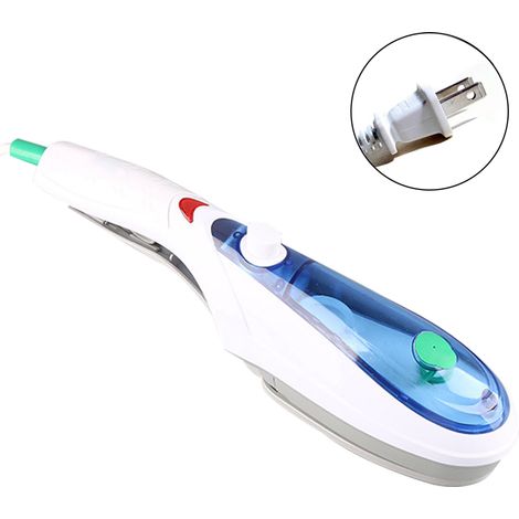 Défroisseur vapeur portable pour vêtements, avec deux brosses, chauffe rapide en 30 secondes, idéal pour la maison et les voyages. (1/5)
