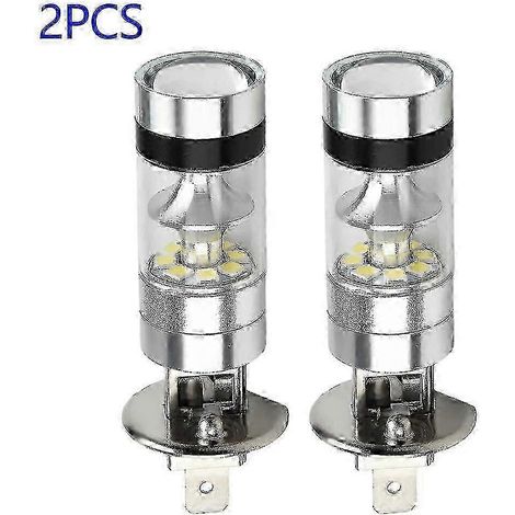 Stück 100W H1 LED-Autoscheinwerferlampen 6000K Superhell 12-24V 20-SMD für Nebelscheinwerfer, Tagfahrlicht und Autobahnbeleuchtung