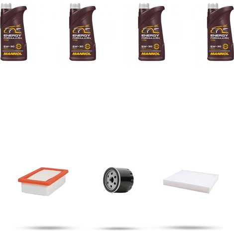 Kit tagliando 3 FILTRI e 4L OLIO compatibile con Renault Clio V 1.0 SCe 65 48Kw dal 2021 (1/4)