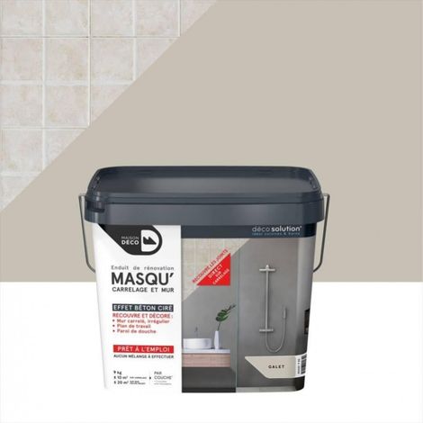 MAISON DECO Enduit Masqu'carrelage et mur MAISON DECO, Galet, 9 kg