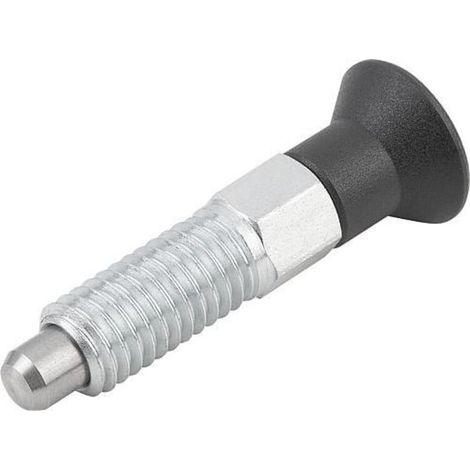 KIPP Arretierbolzen ECO GR.2 D1=M12x1,5 D=6 Form A Stahl (1/3)