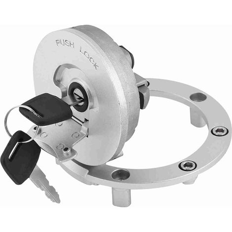 Bouchon de Réservoir de Carburant de Moto avec clé, Bouchon de Réservoir de Carburant CNC pour Moto, Couvercle de de de, Porte de Remplissage de, Couvercle de de Gaz en Acier Inoxydable pour (1/4)