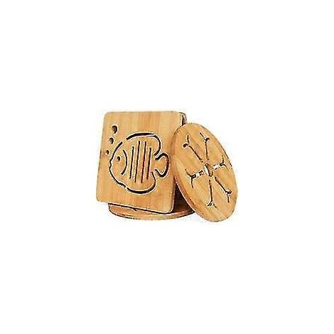 Tapis isolant antidérapant pour tasses de cuisine ou table à manger (4 pièces) (1/5)