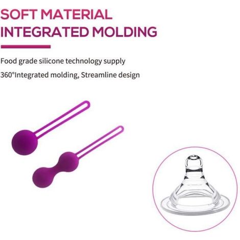 Balle Kegel - Silicone Médical Sans BPA - Pour Rééducation Périnéale Et Renforcement Musculaire - Lot De 3 Tailles S M L