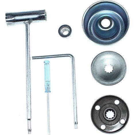 Kit de fijación de cuchillas compatible con desbrozadoras Stihl FS160, FS180, FS220, FS260, FS280, FS290, FS300, FS310, FS350 y FS360. (1/4)
