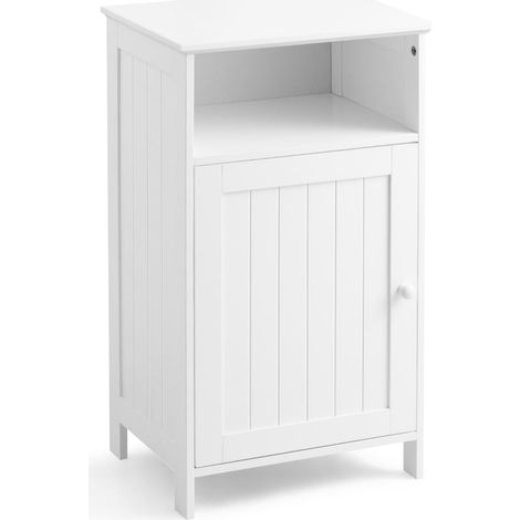 Mobiletto da bagno con ripiano regolabile, 40x30x70 cm, bianco