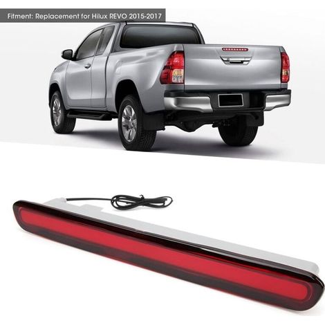 Feu arrière LED 3ème feu stop pour Hilux Revo 2015-2017 – Haute luminosité – Remplacement OEM 81570-0K100 – Lentille rouge (1/5)