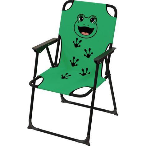 Kinder Campingstuhl Klappstuhl Tiermotiv-MKC6000-Frosch (1/5)