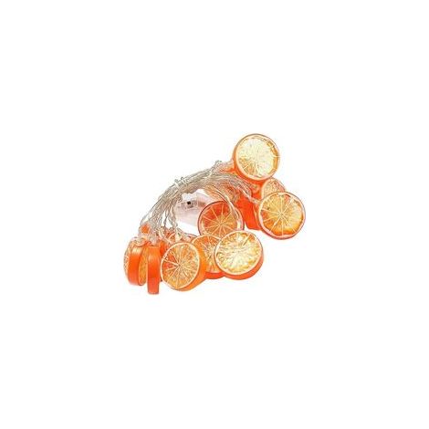 Guirlande lumineuse LED citron à piles, 1,5 m, 10 lumières – (1/3)