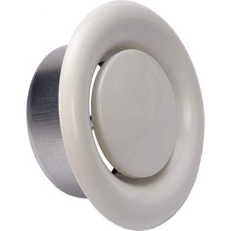 AIDUCHO Diffuseur De Plafond Rond, Réglable Dans Le Sens Des Aiguilles D'une Montre / Dans Le Sens Antihoraire, Valve À Disque Régulée 100mm (1/5)