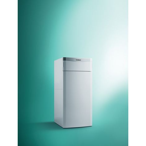 Vaillant – Chaudière gaz à condensation au sol 20 kW – Évacuation des fumées par ventouse – Dimensions h1320 x l599 mm – Économie d'énergie