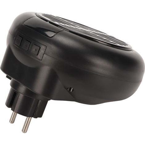 Mini chauffage d'appoint électrique portable à brancher sur une petite prise murale, 110-240 V, noir. (1/5)