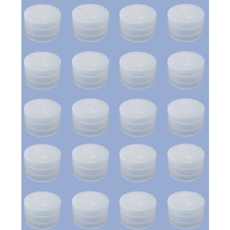 20x Embout de tube enveloppant rond 6x18mm transparent chaise meuble cache bouchon capuchon protection emboitant (1/2)