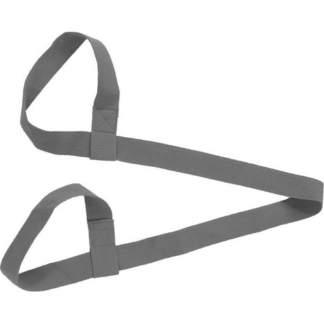 Sangle de Transport pour Tapis de Yoga, Ceinture de Sport Réglable et Portable (Gris)