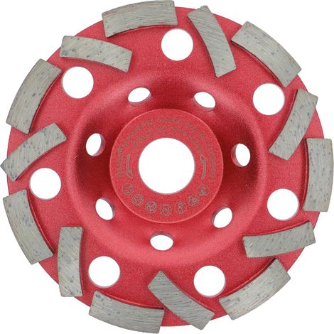 Disque abrasif diamanté Extra Speed Béton 125 mm x 22,2 mm Plateau de ponçage pour béton Colle à carrelage et maçonnerie (1/5)
