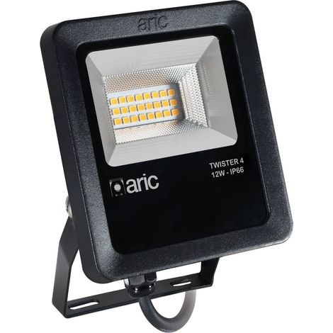 Aric – Projecteur TWISTER 4 12W 3000K – IP66 IK08 1620lm 90° – Durée de vie 50000h – Pour espaces extérieurs (1/3)