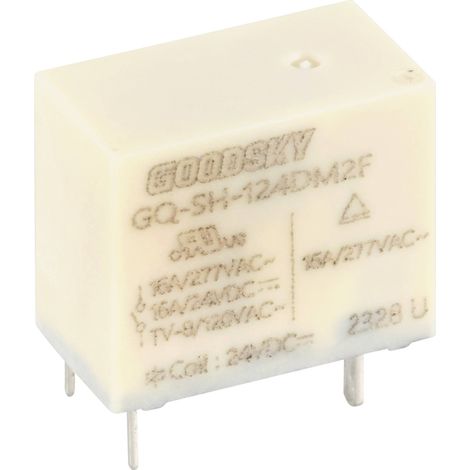 GoodSky GQ-SH-124DM2F Relais pour circuits imprimés 24 V/DC 16 A 1 NO (T) 1 pc(s) (1/2)