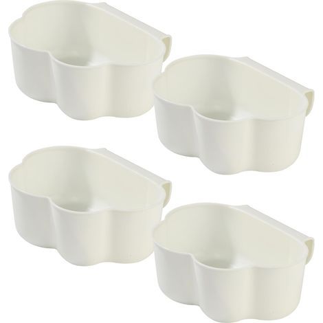 Set of 4 Hanging Kitchen Bin with Lid, Organizer for Changing Table, Waste Bin for Food Leftovers, Compact Hanging Bin, Ideal for Kitchen Waste Storage (1/5)