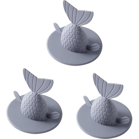 Lot de 3 bouchons de vidange pour baignoire et évier, filtre mignon, bouchon d'évier, accessoires de cuisine, déodorant, bouchon de vidange, bouchon d'eau. (1/5)