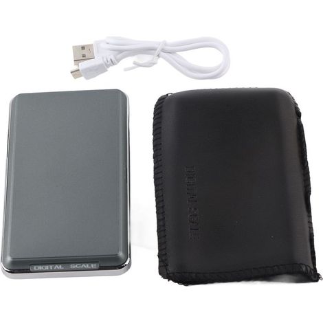 Balance électronique pour bijoux, pesée numérique en carats, écran LCD rétroéclairé vert, précision 0,01 g, capacité 500 g-AquaForge