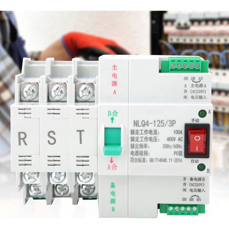 AC 400V 3P 63/80/100A Dual-Stromversorgung mit automatischem Umschalter (100A) (1/5)