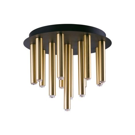 Plafoniera Nowodvorski Stalactite nera oro 34 cm G9