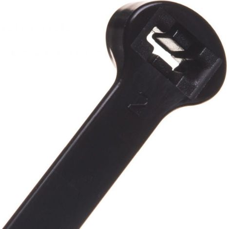 Fascetta stringicavo 220x7,5 nera UV con 2 denti di bloccaggio in acciaio BMTN2275 /100 pezzi/