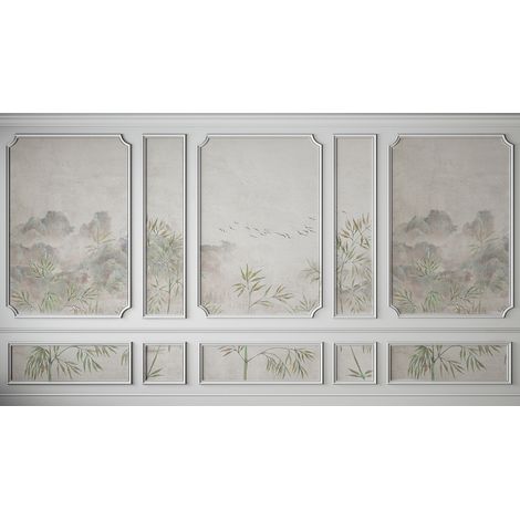 Papier peint panoramique - Paysage Moulures - 130 cm x 73 cm (1/2)