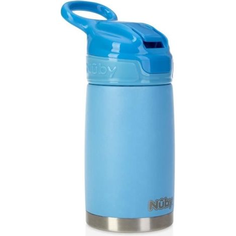 Bouteille isotherme - NUBY - 300 ml - Acier inoxydable - Bleue (1/4)