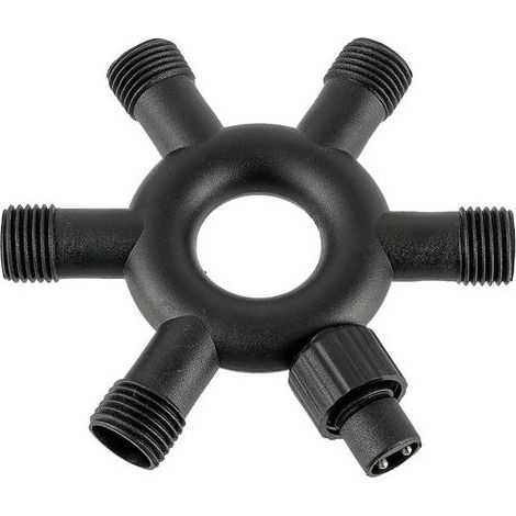 Connecteur répartiteur pour guirlande lumineuse, connecteur répartiteur de câble 6 voies pour guirlandes lumineuses de Noël, stalactites, grille et globes lumineux étanches à deux broches (1/5)