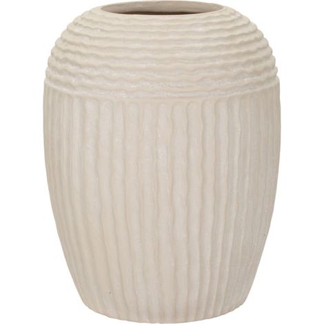 Vaso Mist grande in magnesio color crema