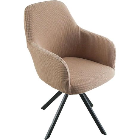 Funda elástica para silla de comedor，juego de 1/2/4/6 fundas elásticas con reposabrazos，sala de estar y decoración de bodas (color 3，1 unidad) (1/5)