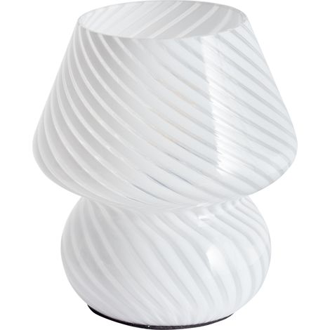 Lámpara de mesa de vidrio moderna de lectura para oficina dormitorio blanco Lobo (1/5)