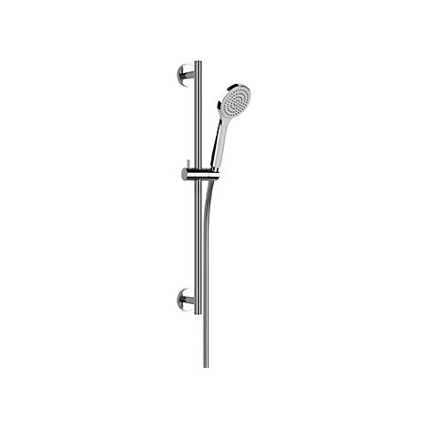 GESSI Brausestangeset Emporio 600mm runde Rosette, Schlauch 1,50m, Handbrause rund chrom (1/4)