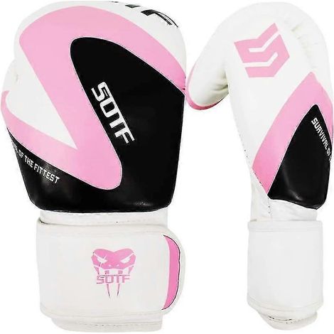 Gants de boxe MMA pour adultes et enfants, gants de combat Free Fight Sanda, gants de compétition et d'entraînement pour hommes et femmes, roses, 340 g (1/3)